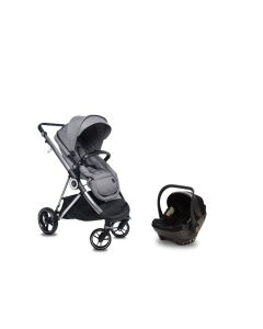 Noola The Luxe 3in1 Travel System with iSize Car Seat | Lunar Grey