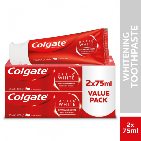 colgate optic white value 2 pack