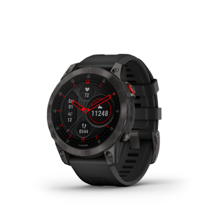 epix Gen 2 - Carbon Grey DLC Ti w/Black Silicone Band