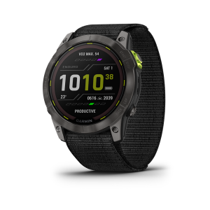 Enduro™ 2 – Carbon Grey DLC Titanium with Black UltraFit Nylon Strap