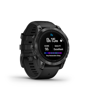 Garmin epix Pro (Gen 2) 47mm Sapphire Edition - Carbon Grey DLC titanium with black silicone band