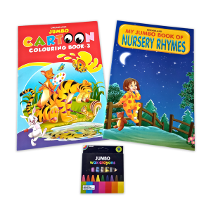 Educat Jumbo Cartoon & Nursery Rhymes Book Set