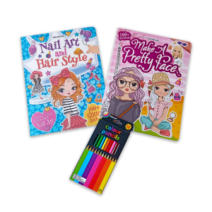 Educat Nail Art & Hairstyle Book Set