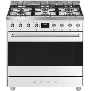 Smeg 90cm White Gas/Electric Freestanding Stove - C9MABSSA9