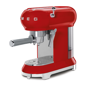 Smeg Red Retro Style Espresso Coffee Machine - ECF01RDEUSA