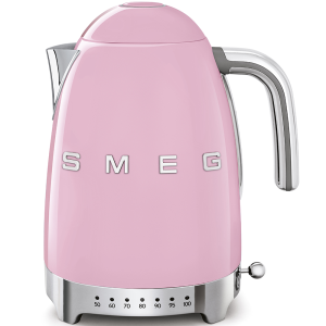 Smeg Pink 1.7L Retro Variable Temperature Kettle - KLF04PKSA-EU 