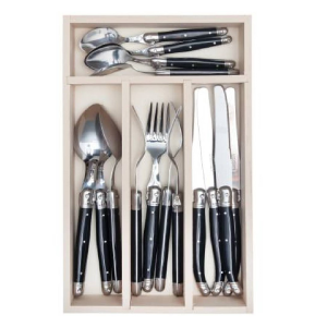 André Verdier Cutlery Set - Black (24pc)