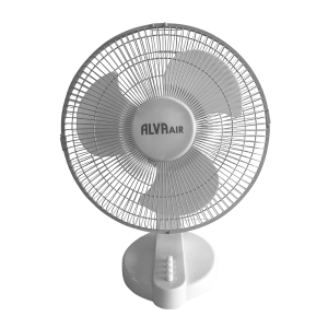 Alva 30cm Plastic Desk Fan (White)