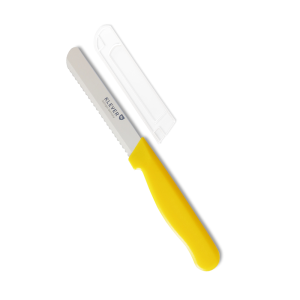 Klever AVA Sandwich Spreader with Serrated Blade 10cm - Yellow