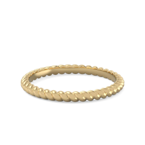 CamiRocks Dainty Twist Ring in 9kt Yellow Gold