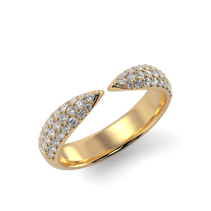 CamiRocks Diamond Claw Stack Ring in 9kt Yellow Gold