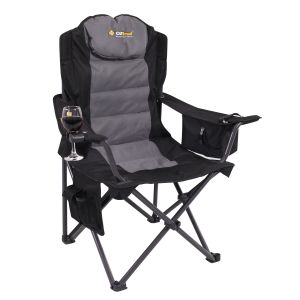 Oztrail Big Boy Armchair 150kg - Black