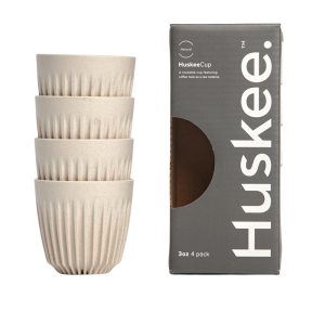 Huskee Espresso Cup 90ml, Set of 4 - Natural