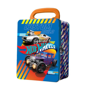 HOT WHEELS METAL CAR CASE BLUE