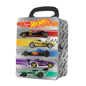 HOT WHEELS METAL CAR CASE SILVER