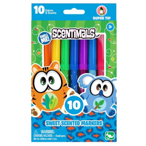 Scentimals Stationery 10 Supertip Scented Markers