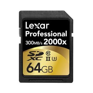 Lexar 64GB Professional SD 2000x 90MB/s (Class 10, UHS-II) 