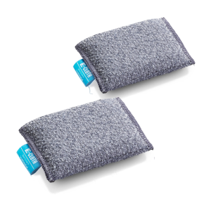 E-Cloth Non-Scratch Scrubbing Pads, Set of 2 - Grey