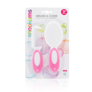 BRUSH & COMB SET - PINK