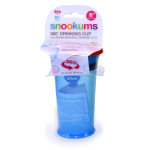 Snookums 360-Degree Drinking Cup - Blue