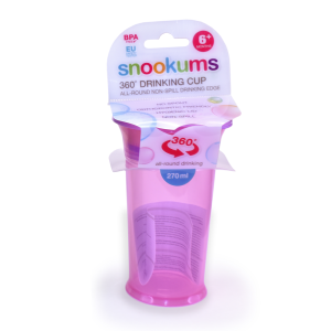 Snookums 360-Degree Drinking Cup - Pink