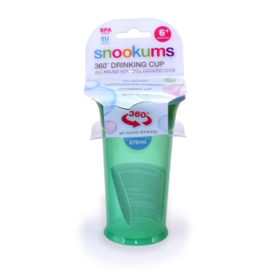 Snookums 360-Degree Drinking Cup - Green 