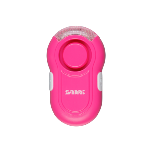 SABRE Personal Alarm with LED Light - Pink