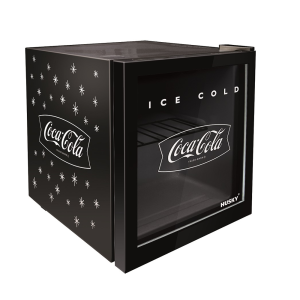 Alva 46l Counter-Top Beverage Cooler W/ Glass Door - Coca Cola - Black