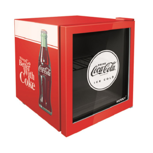 Alva 46l Counter-Top Beverage Cooler W/ Glass Door - Coca Cola - Red