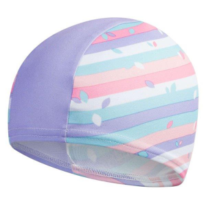 Infant Printed Polyester Swim Cap - Galinda/Hard  Candy/Marine Blue