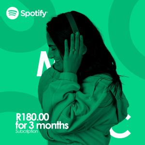 Spotify Premium Individual R180 for 3 Months Subscription