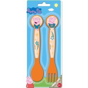 PEPPA PIG 2 PCS PP CUTLERY SET