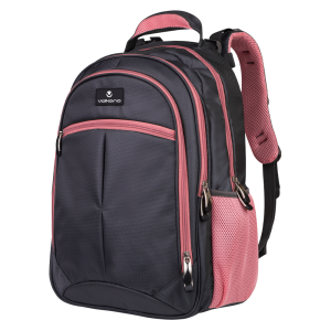 Volkano Orthopaedic Backpack 27L - Dark Grey/ Pink