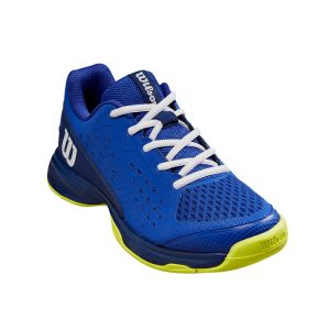 Junior Rush Pro Bluing / Blue Print / Safety Yellow Tennis Shoe