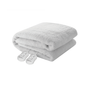 Pure Pleasure Double Fullfit Extra Length Sherpa Fleece Electric Blanket W/  Skirt 137x205