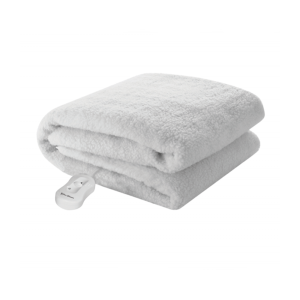 Pure Pleasure Single Fullfit Extra Length Sherpa Fleece Electric Blanket W/ Skirt 91x205