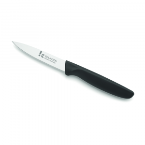 Klever Paring Knife with Straight Edge 10cm Blade - Black