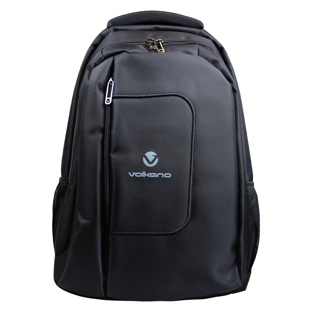 Volkano Element Series Black Backpack - Durable and Stylish Design 15