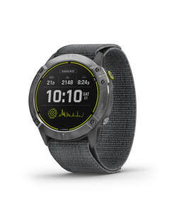 Garmin Enduro - Steel with Grey UltraFit Nylon Strap