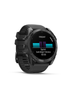 Garmin fēnix 8 – 51 mm, AMOLED Slate Grey with Black Silicone Band