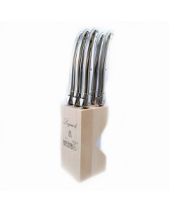 André Verdier Steak Knife Set - Stainless Steel (6pc in wooden box)