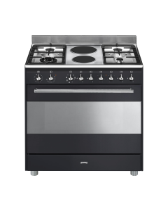 Smeg 90cm Anthracite Gas/Electric Stove - SSA92MAA9