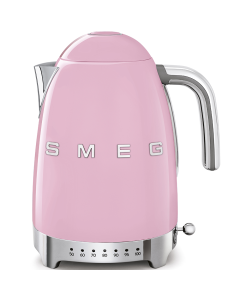 Smeg Pink 1.7L Retro Variable Temperature Kettle - KLF04PKSA-EU 