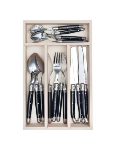 André Verdier Cutlery Set - Black (24pc)