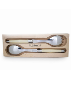 André Verdier Salad Set - Ivory (2pc in wooden box)