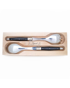 André  Verdier Salad Set - Black (2pc in wooden box)