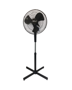 Alva 40cm Plastic Pedestal Fan (Black)