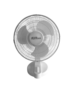 Alva 30cm Plastic Desk Fan (White)