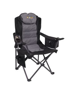 Oztrail Big Boy Armchair 150kg - Black