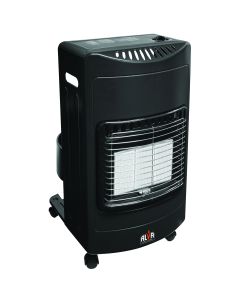 Alva Large 3Panel Gas Heater - black